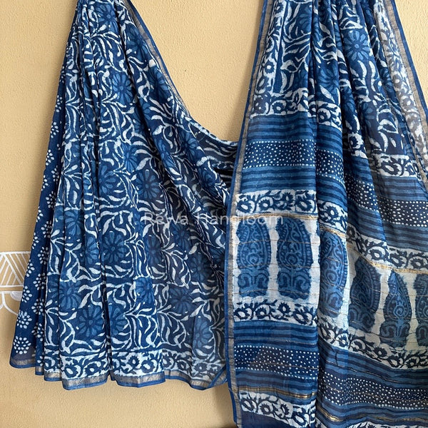Chanderi Silk Printed Saree
