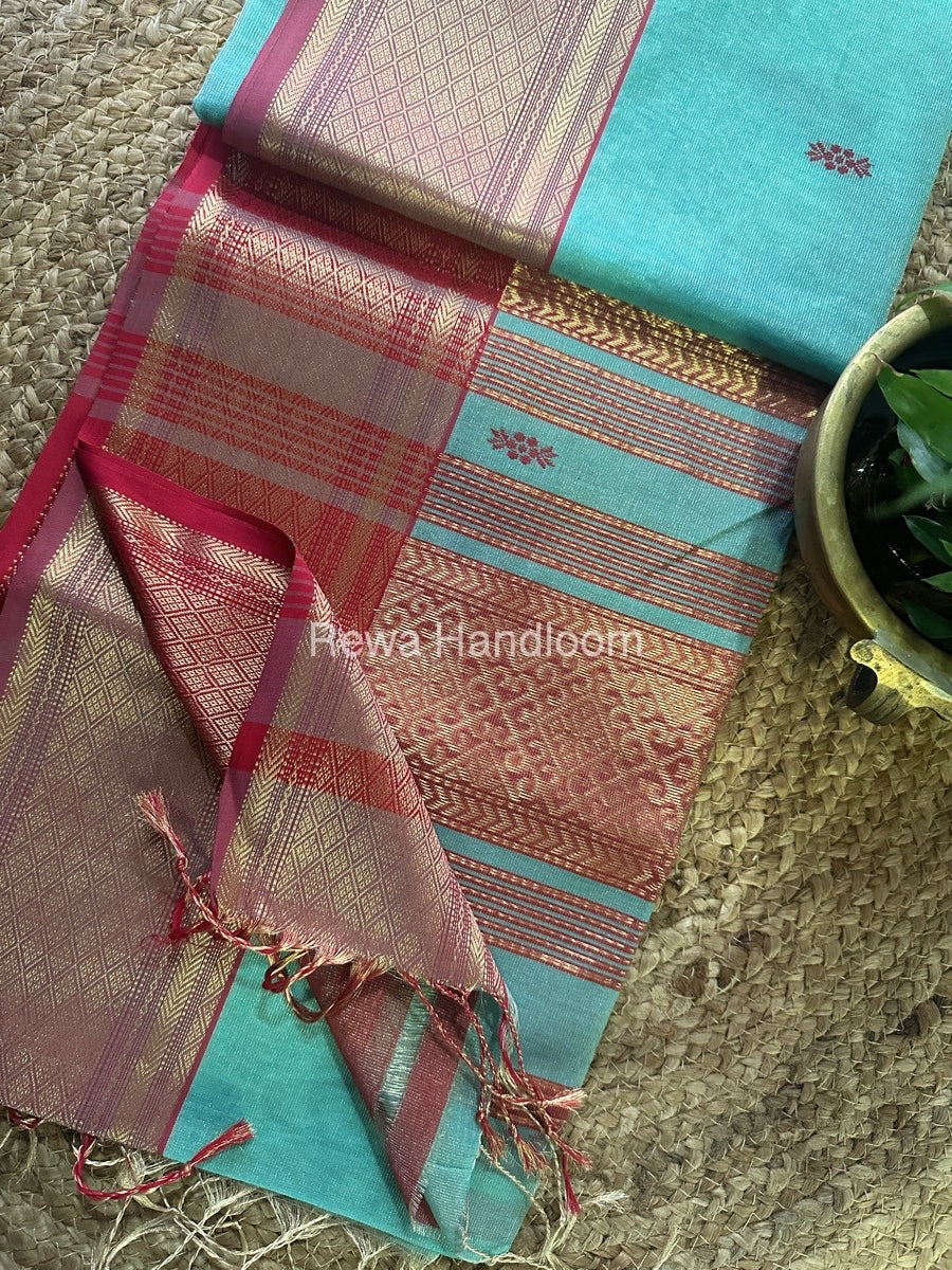 Maheshwari Tissue Rich Pallu Saree