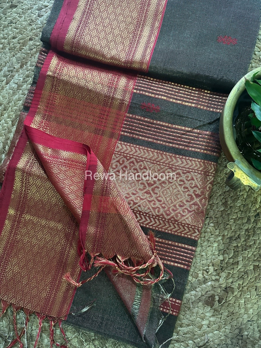 Maheshwari Tissue Rich Pallu Saree
