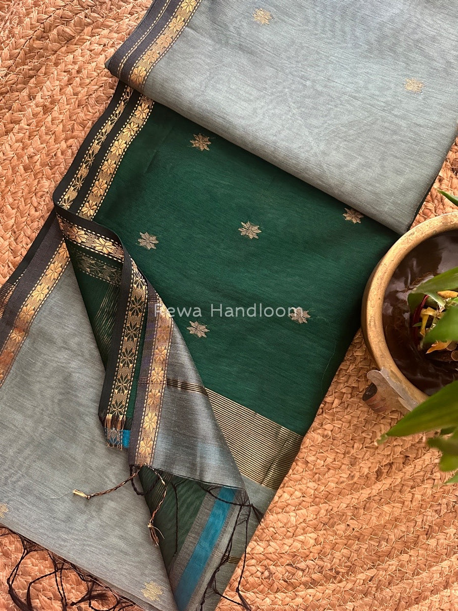 Zari Butti Maheshwari Saree