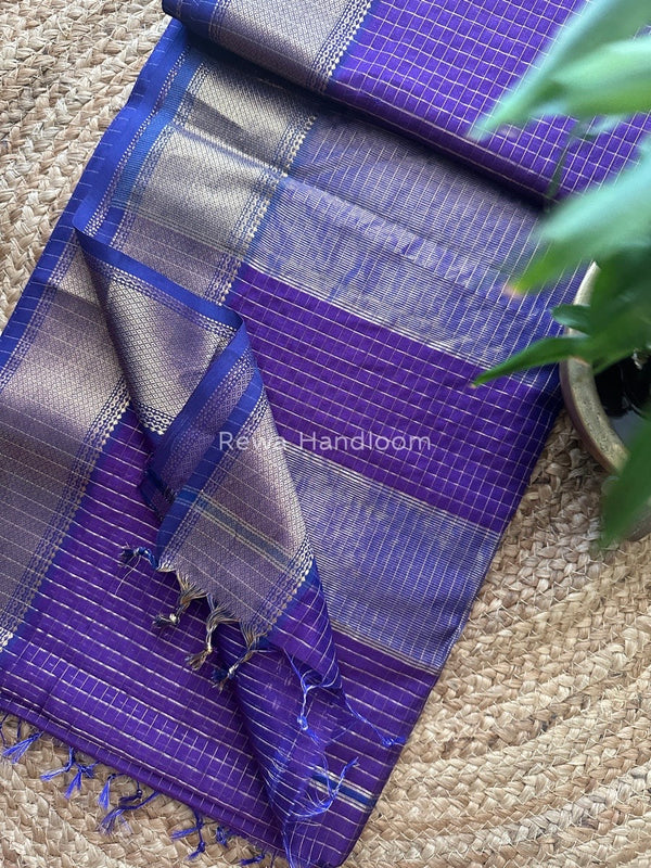 Maheshwari Zari Checks Saree