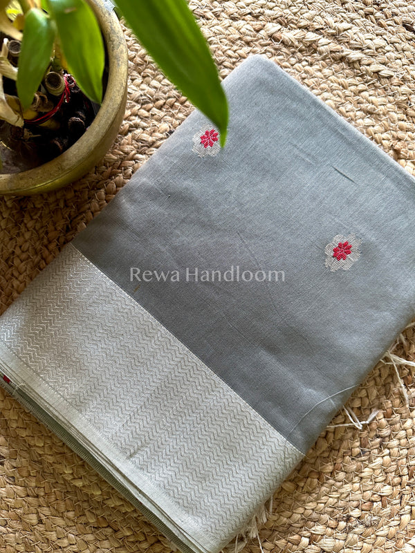 Maheshwari Silver Zari Sarees