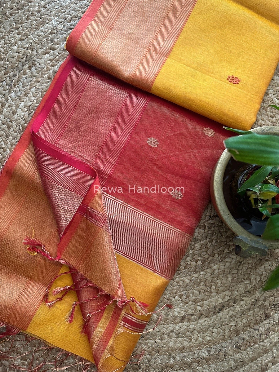 Maheshwari Tissue Butti Saree