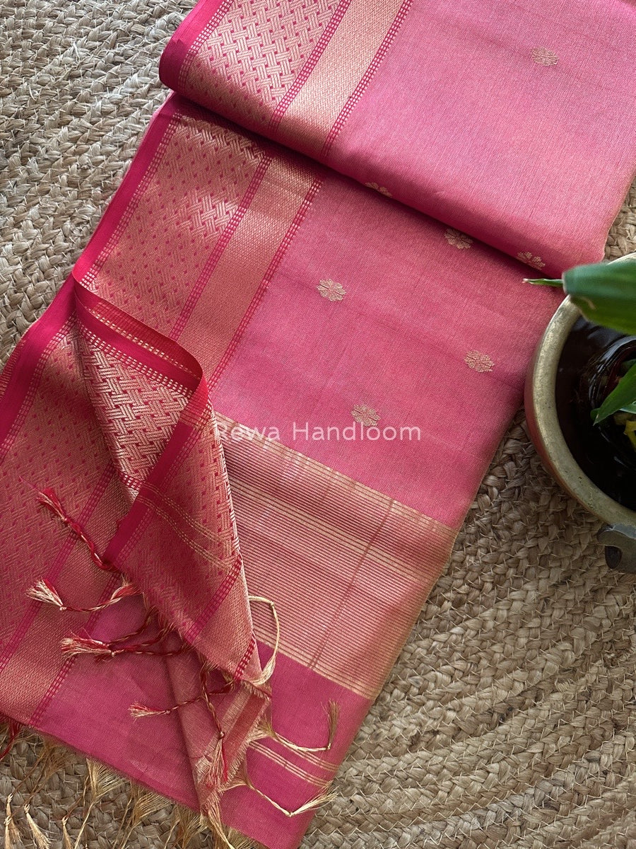 Maheshwari Tissue Butti Saree