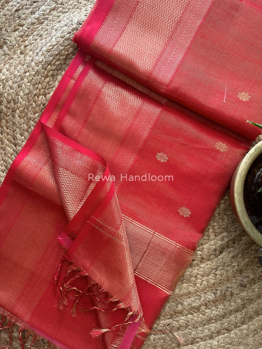 Maheshwari Tissue Butti Saree