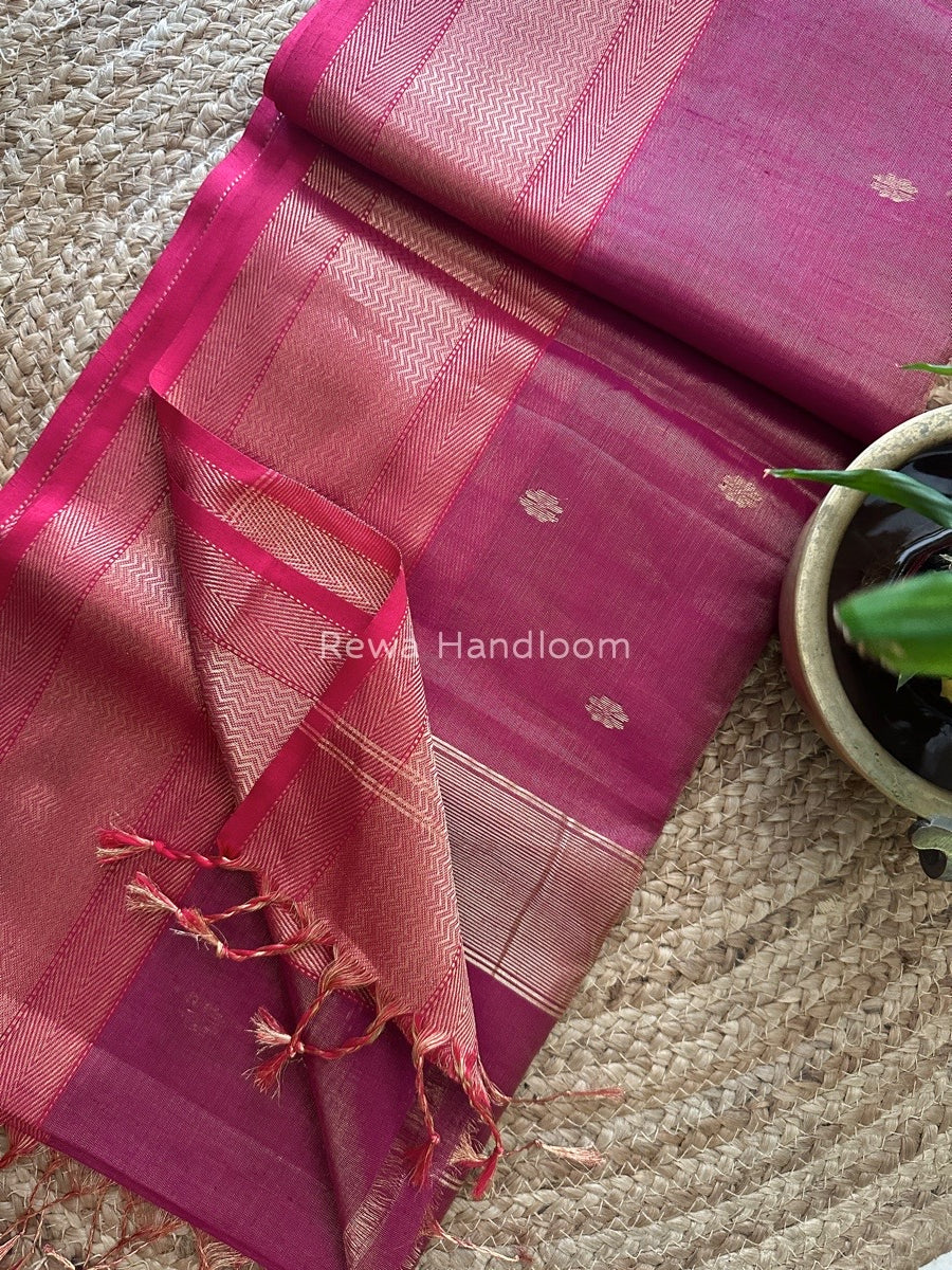 Maheshwari Tissue Butti Saree