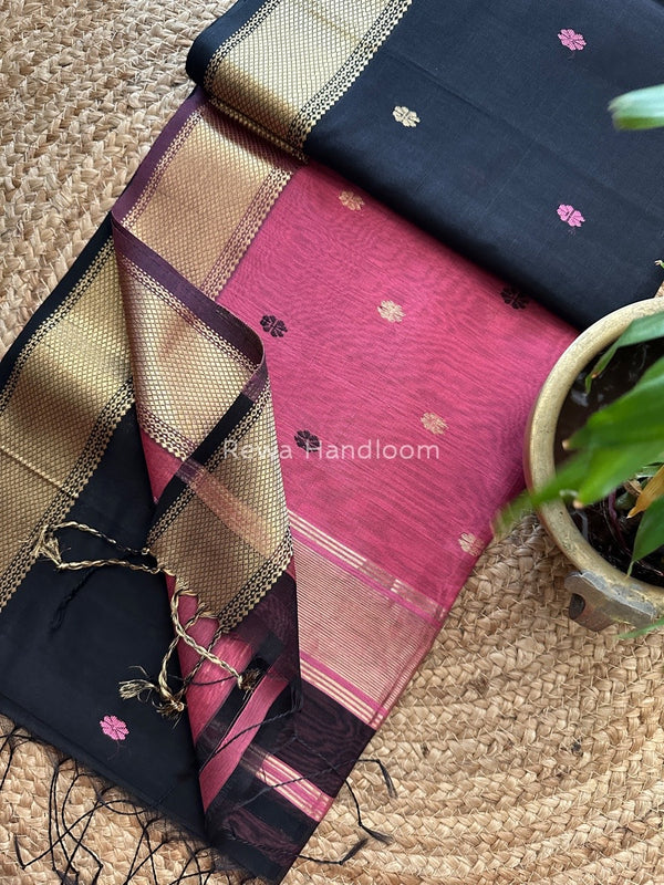 Zari Butti Maheshwari Saree