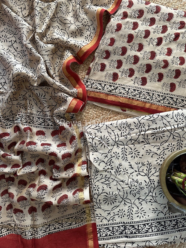 Chanderi Printed Suit