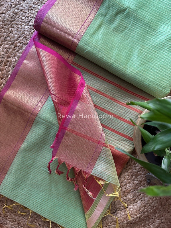 Exclusive Maheshwari Tissue Silk Saree