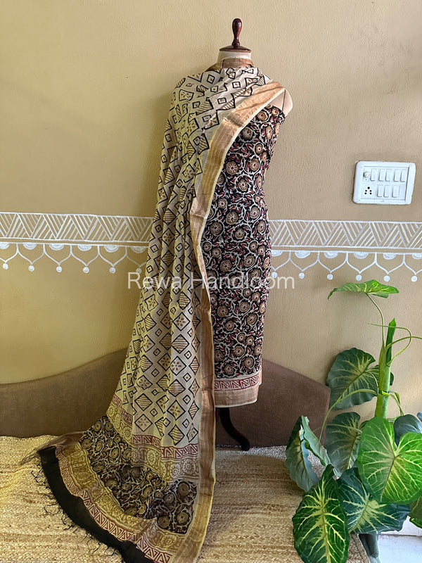 Maheshwari Bagru Printed Dress Material