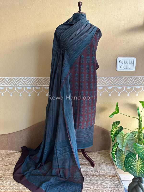 Bagh Print Cotton Suit