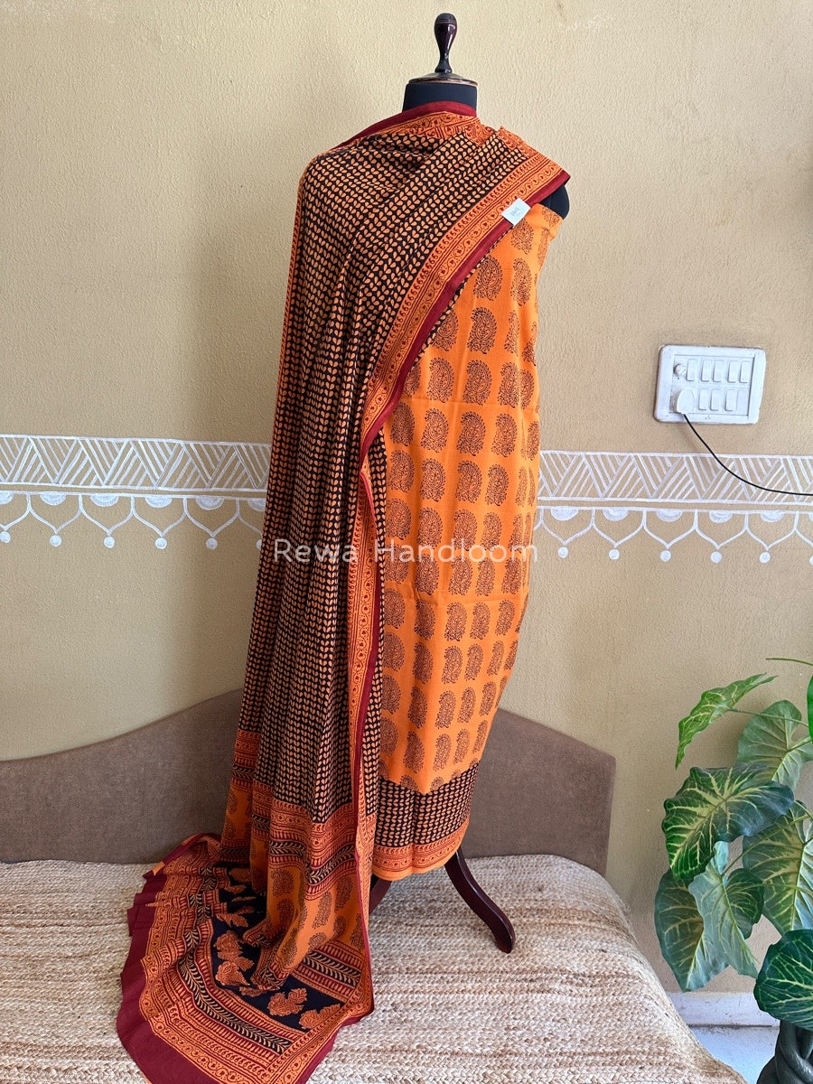 Bagh Print Cotton Suit