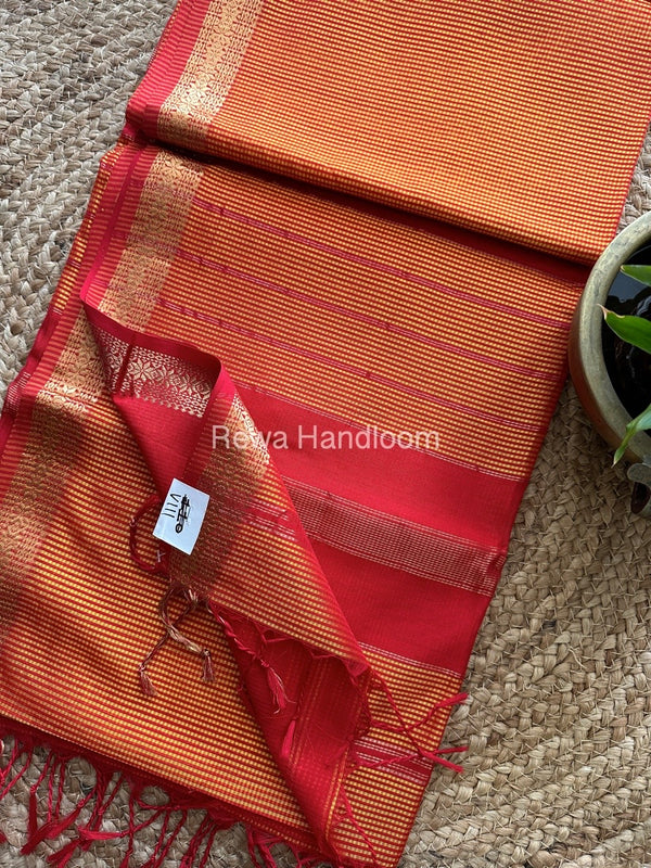 Maheshwari Garbha Reshami Silk Saree