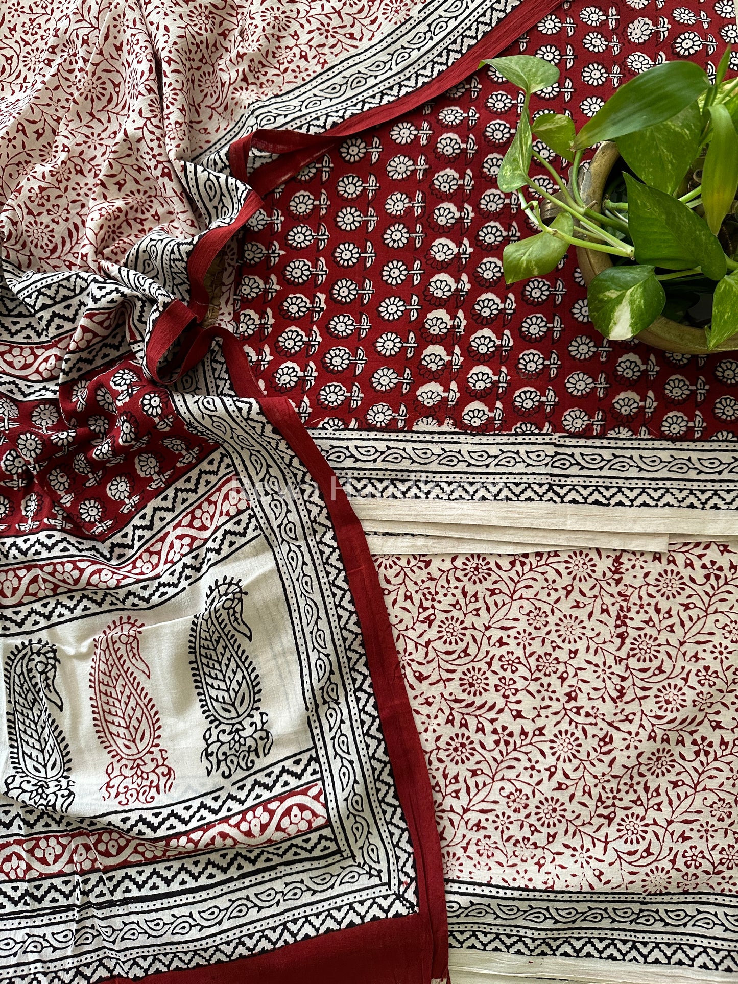Bagh Print Cotton Suit