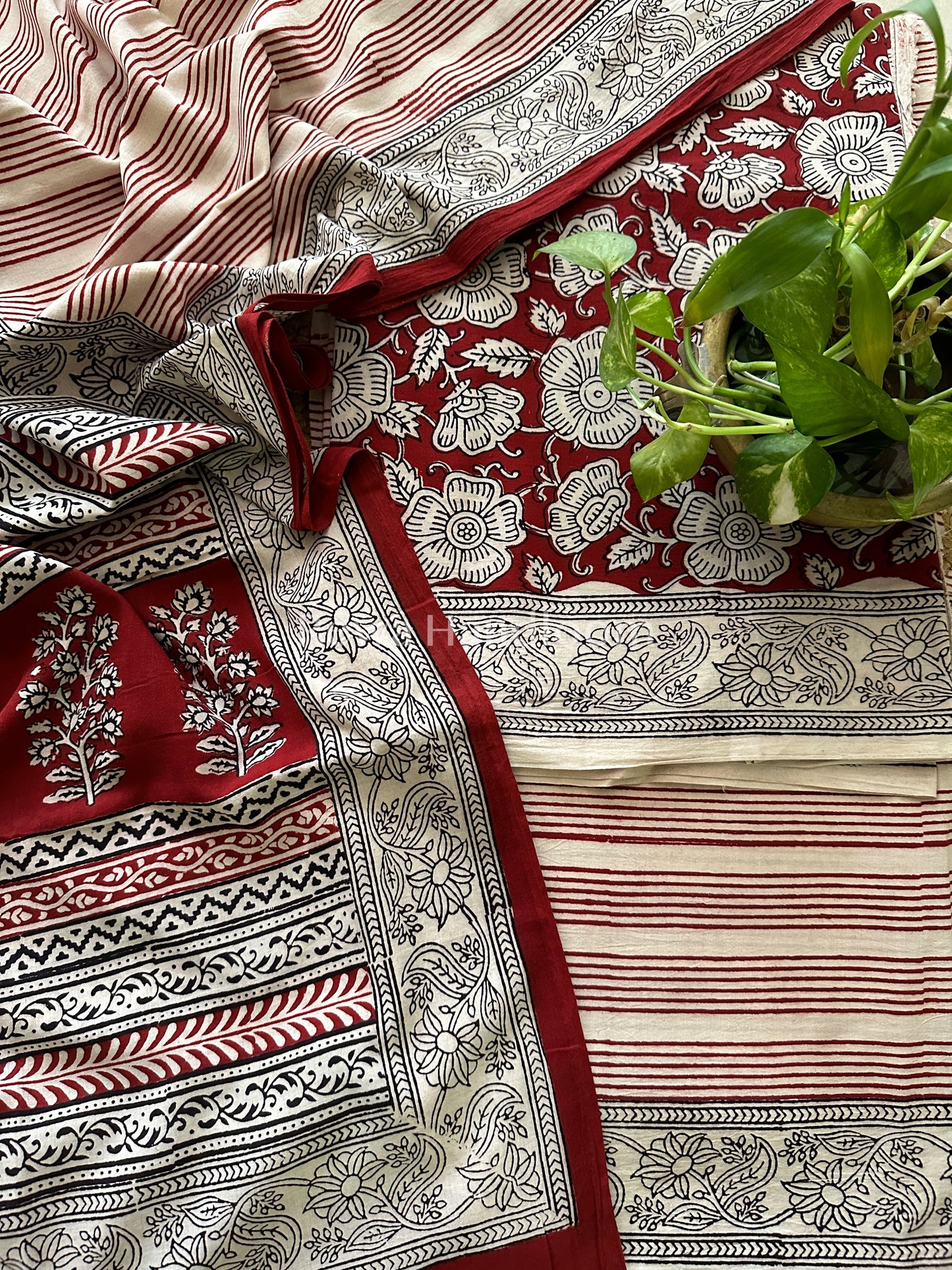 Bagh Print Cotton Suit