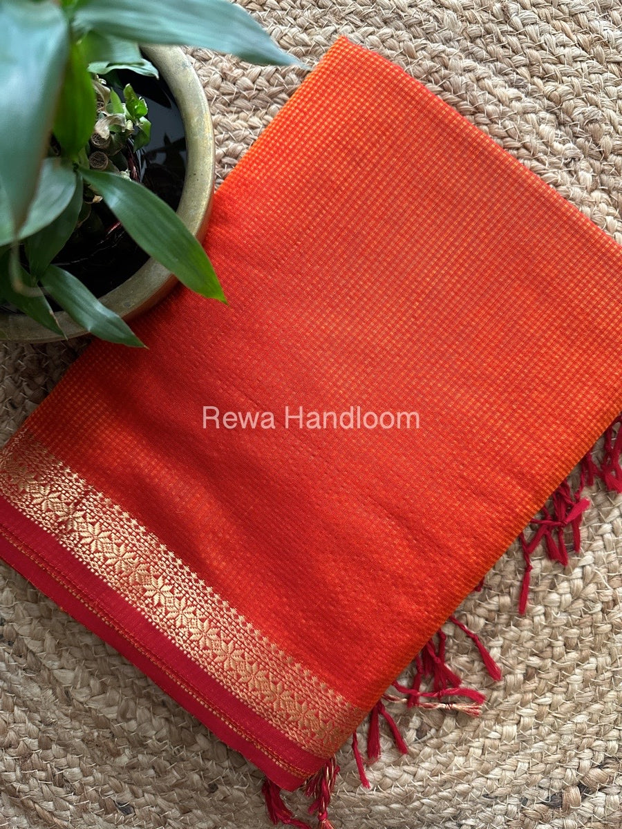 Maheshwari Garbha Reshami Silk Saree