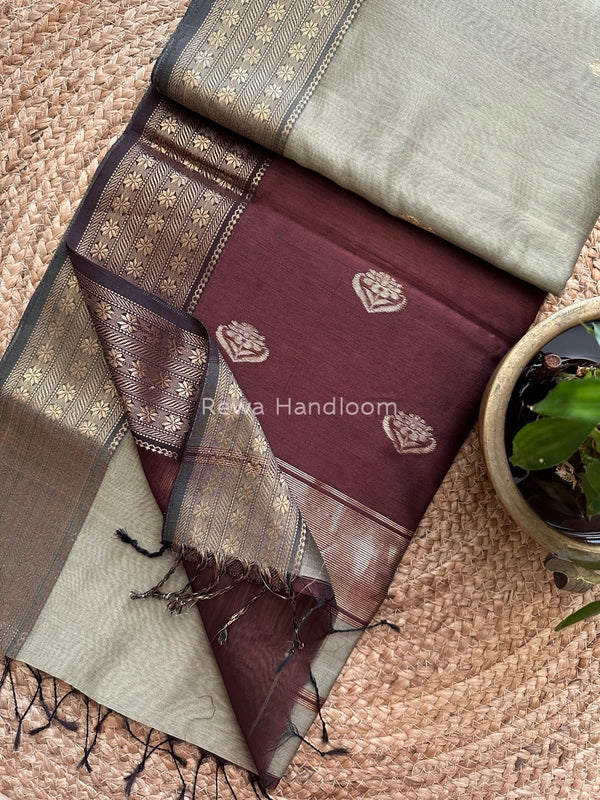 Maheshwari Butta Pallu Saree