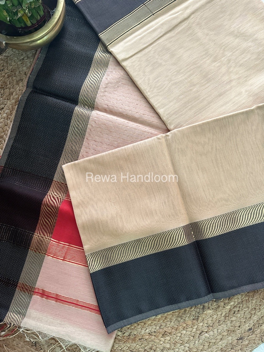 Light Onion pink Ganga Jamuna Maheshwari Saree GJ01