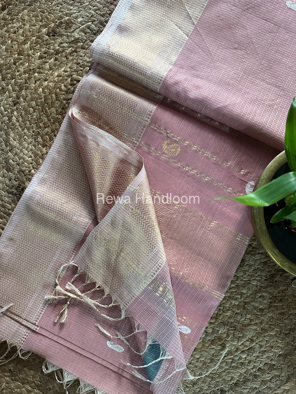 Maheshwari Tissue Butti Saree