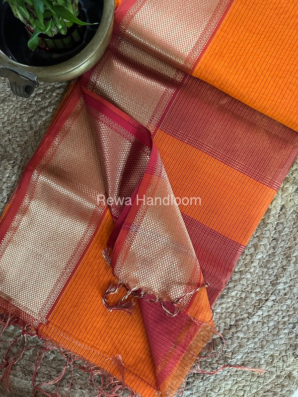 Exclusive Maheshwari Tissue Silk Saree