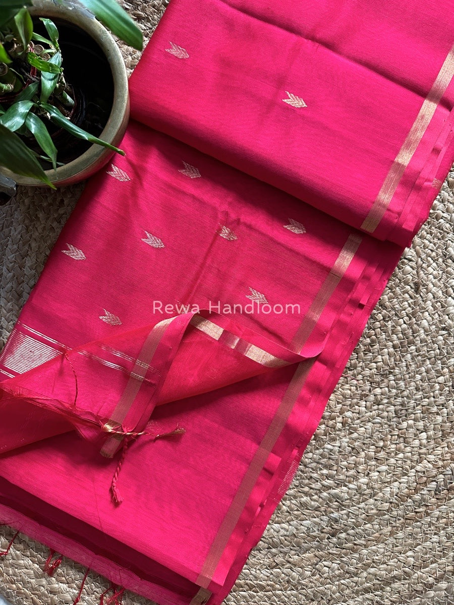 Zari Butti Maheshwari Saree