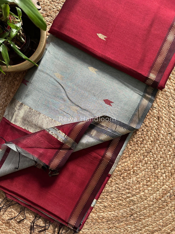 Zari Butti Maheshwari Saree