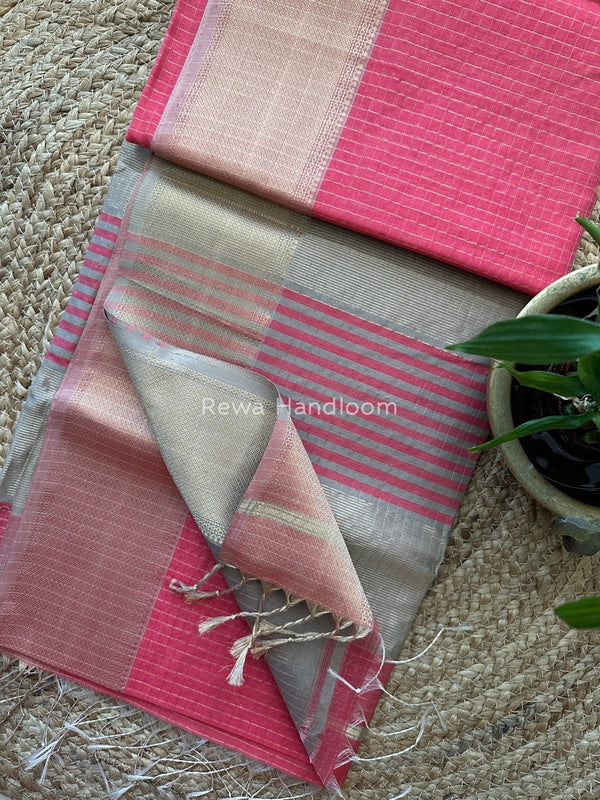 Maheshwari Skirt Checks Saree