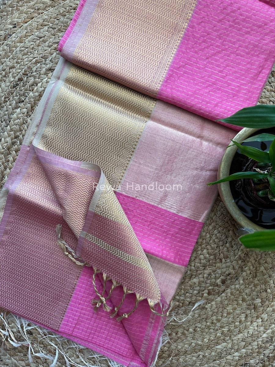 Maheshwari Skirt Checks Saree