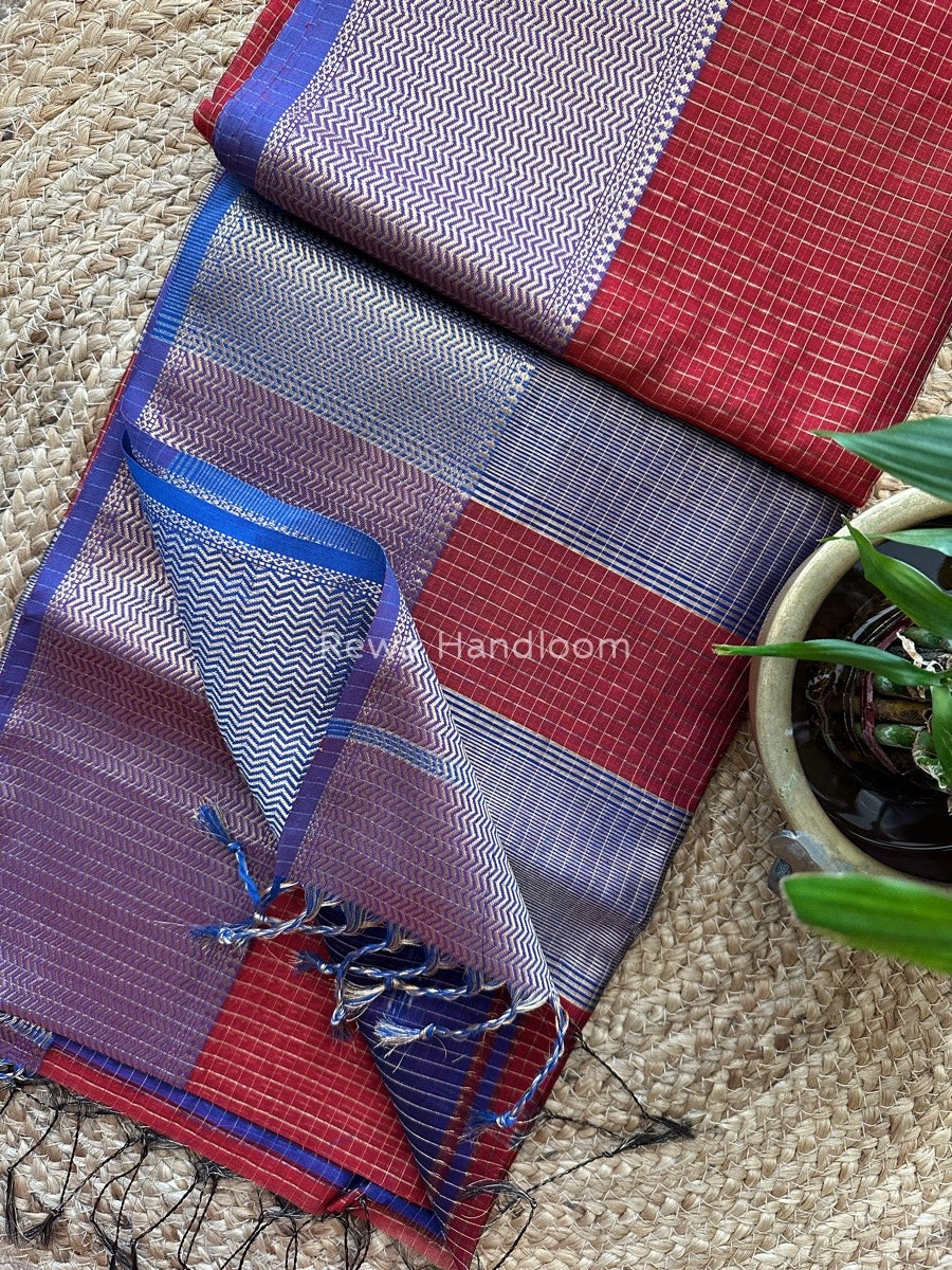 Maheshwari Skirt Checks Saree