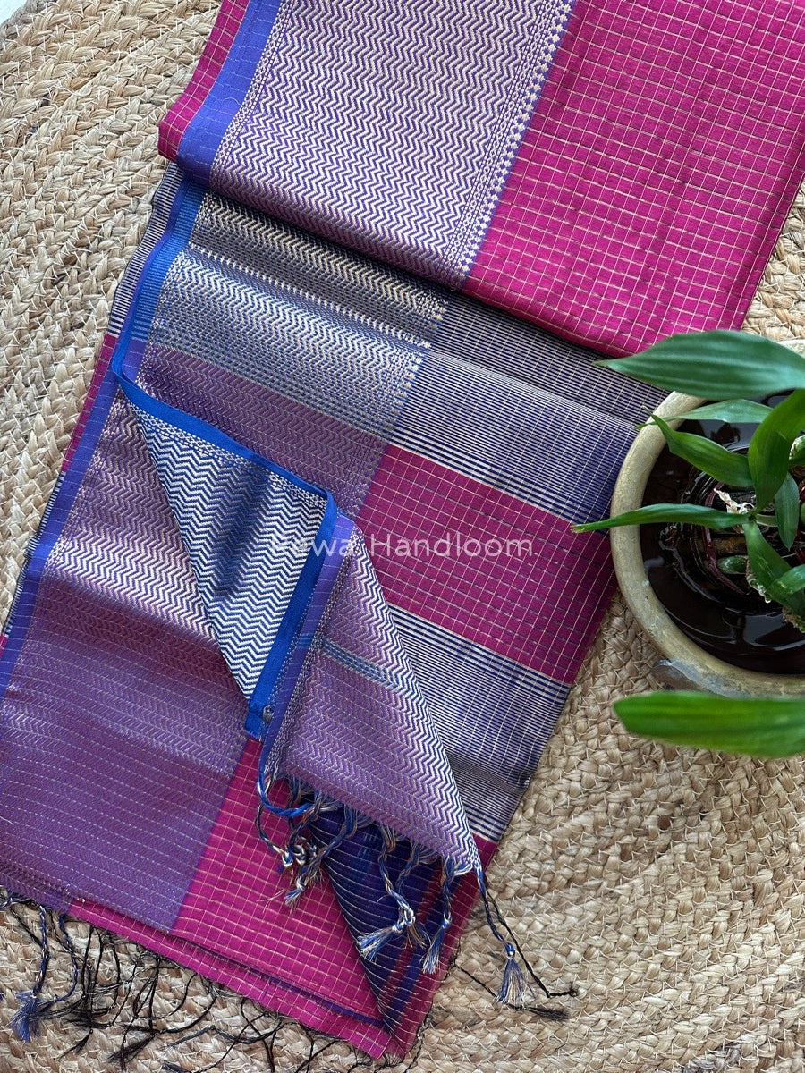 Maheshwari Skirt Checks Saree