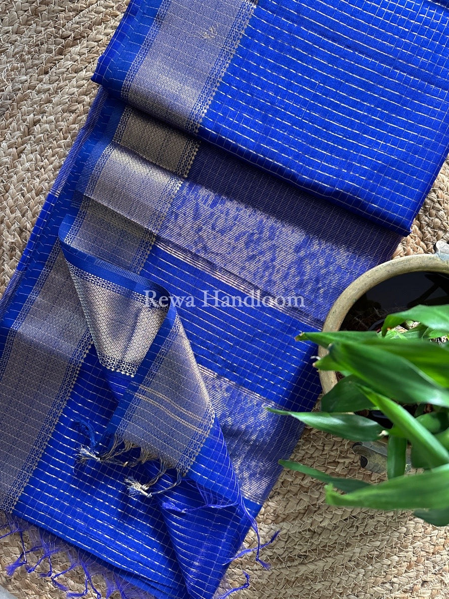 Maheshwari Zari Checks Saree