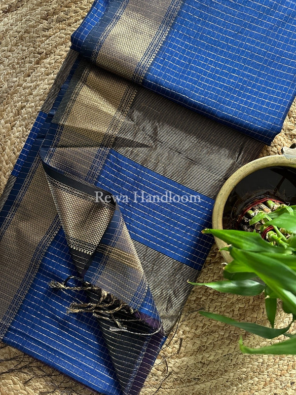 Maheshwari Zari Checks Saree