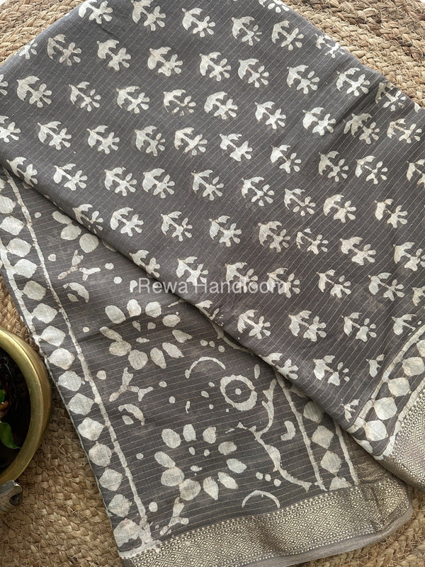 Tissue Lining Kashish Print Saree
