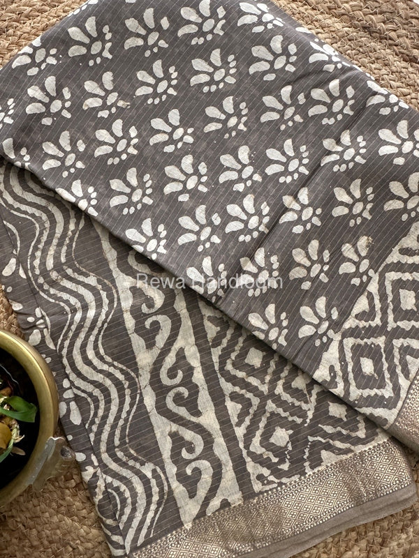 Tissue Lining Kashish Print Saree