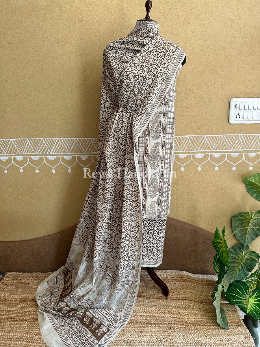 Bagh Print Cotton Suit