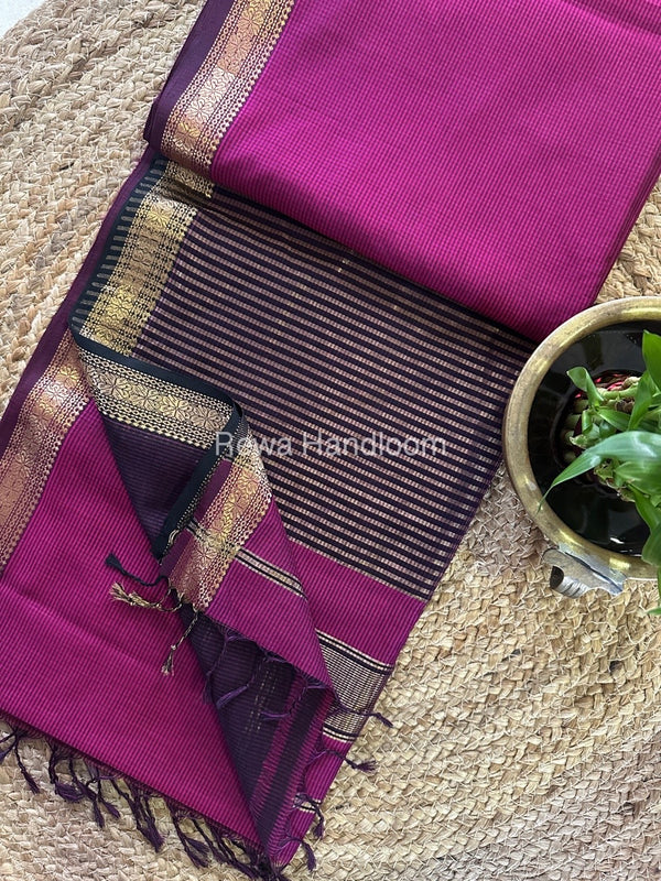 Maheshwari Garbha Reshami Silk Saree