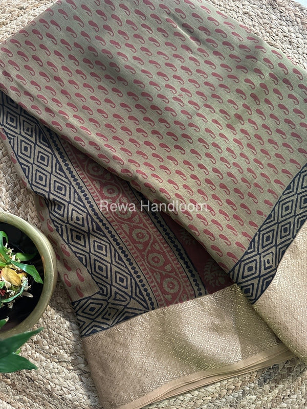 Maheshwari Bagh Print Saree