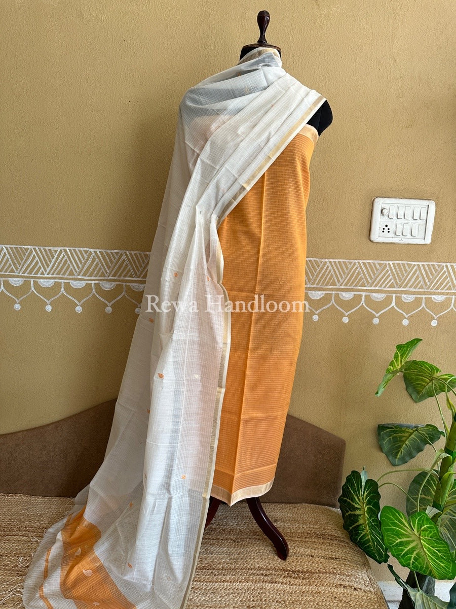 Maheshwari Patti Butti Top-Dupatta Set