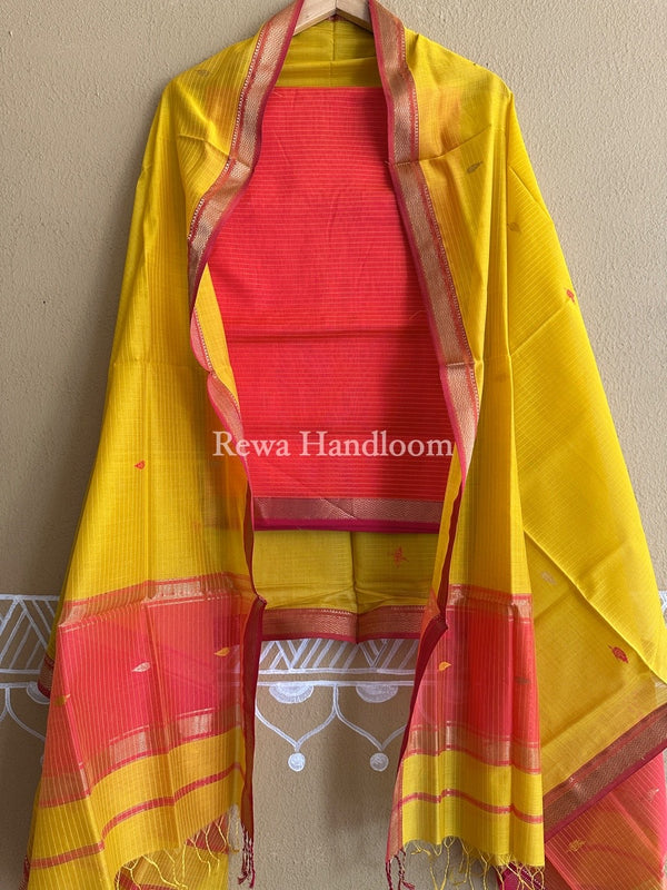 Maheshwari Motifs Top-Dupatta Set