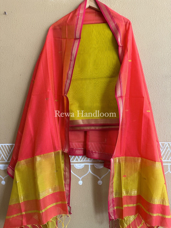 Maheshwari Motifs Top-Dupatta Set