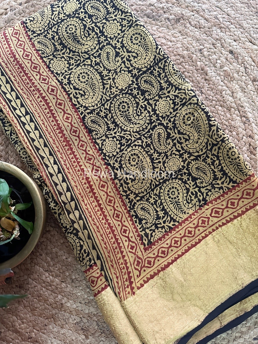 Maheshwari Green Bagh Print Saree BPSS047