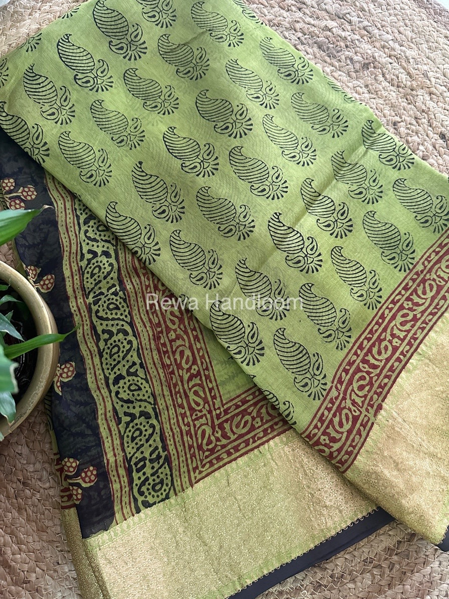 Maheshwari Bagh Print Saree
