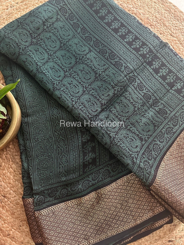 Maheshwari Bagh Print Saree