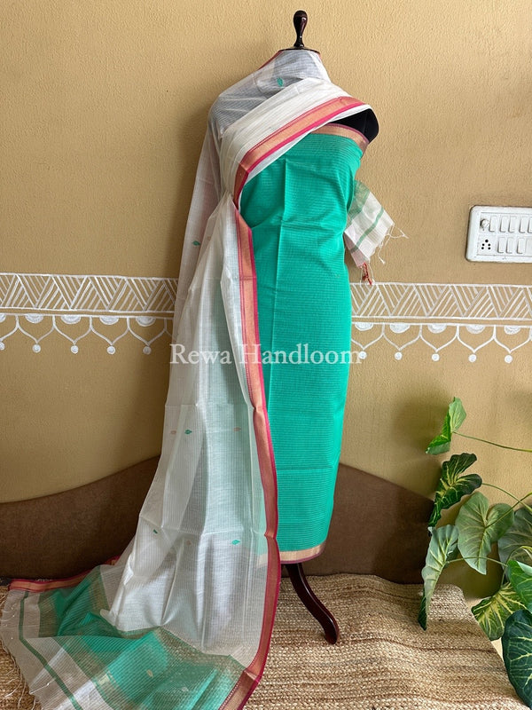 Maheshwari Motifs Top-Dupatta Set