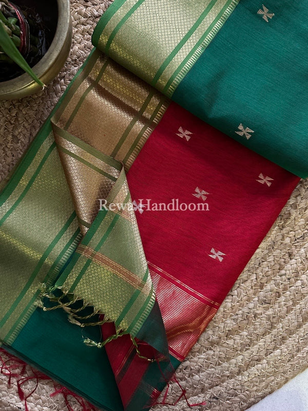 Maheshwari Zari Butti Saree