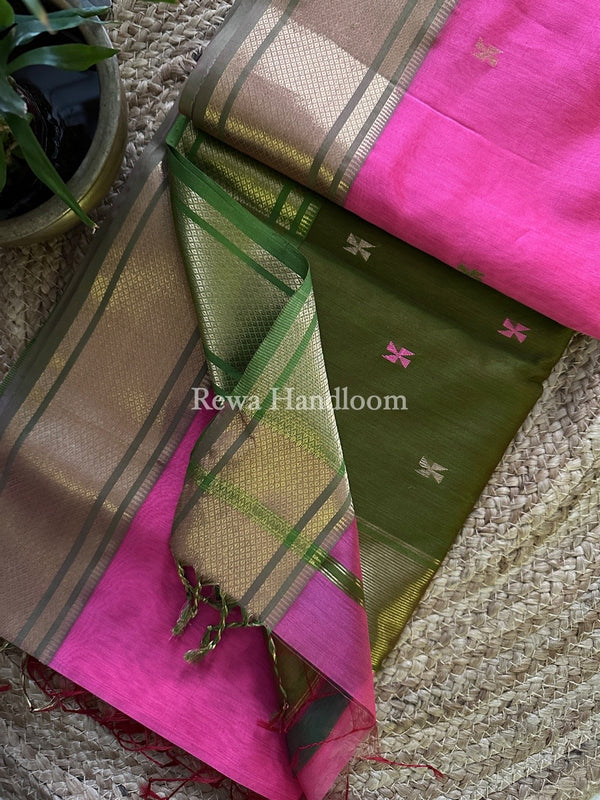 Maheshwari Zari Butti Saree