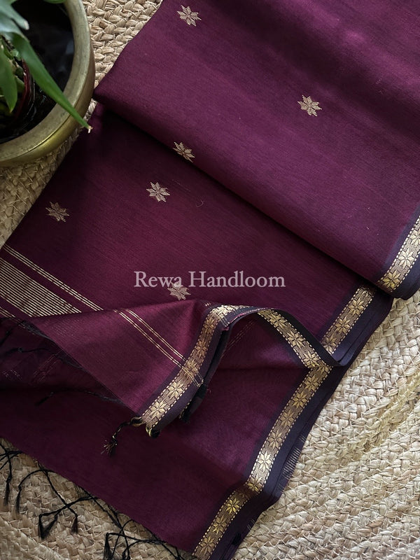 Zari Butti Maheshwari Saree