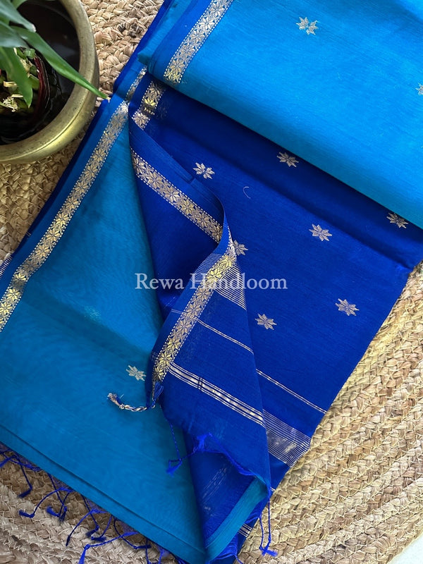 Zari Butti Maheshwari Saree