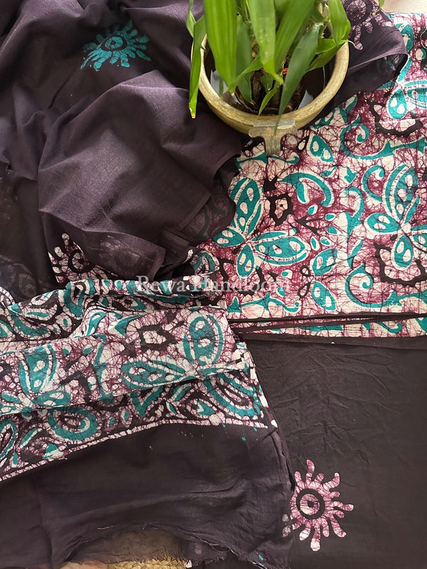 Batik Print Cotton Suit