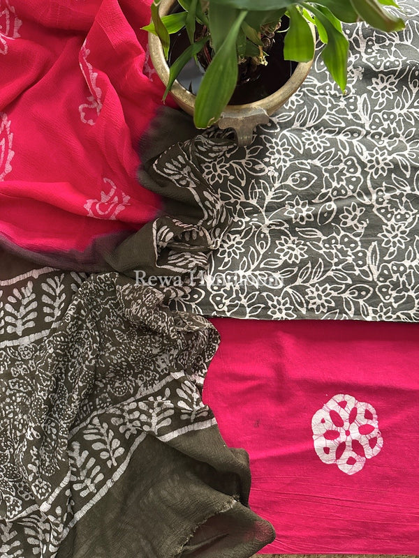 Batik Print Cotton Suit